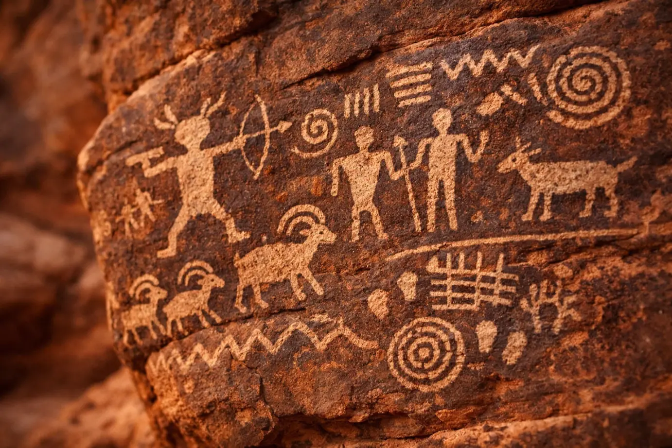 hikes in Valley of Fire
Petroglyph Canyon via Mouse's Tank Trail