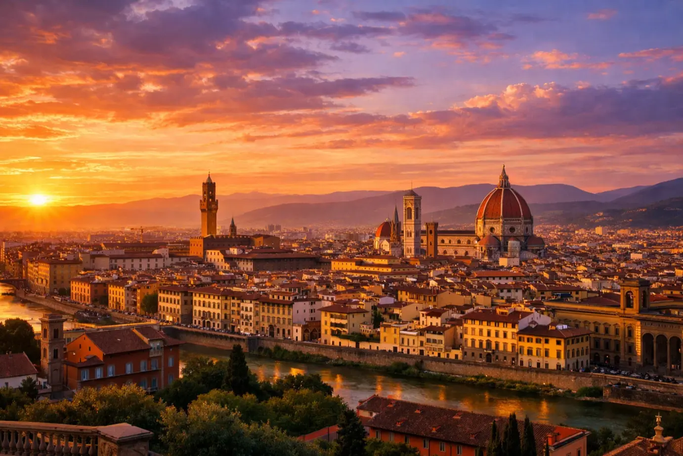 Things to do in Florence
Climb to Piazzale Michelangelo for the Best View of the City