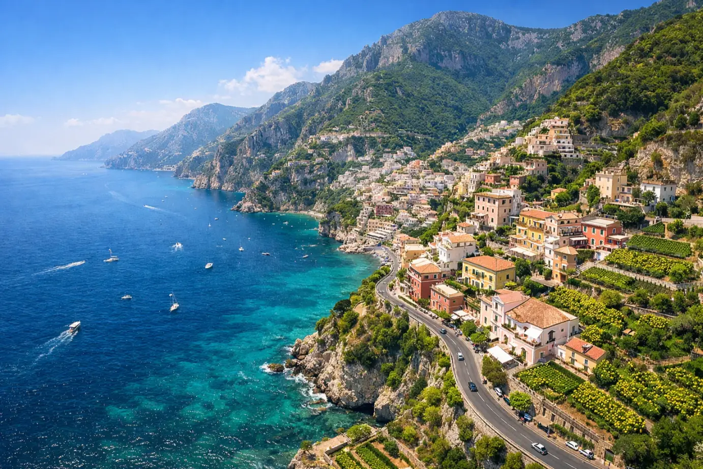 Best European cities for summer Amalfi Coast, Italy
