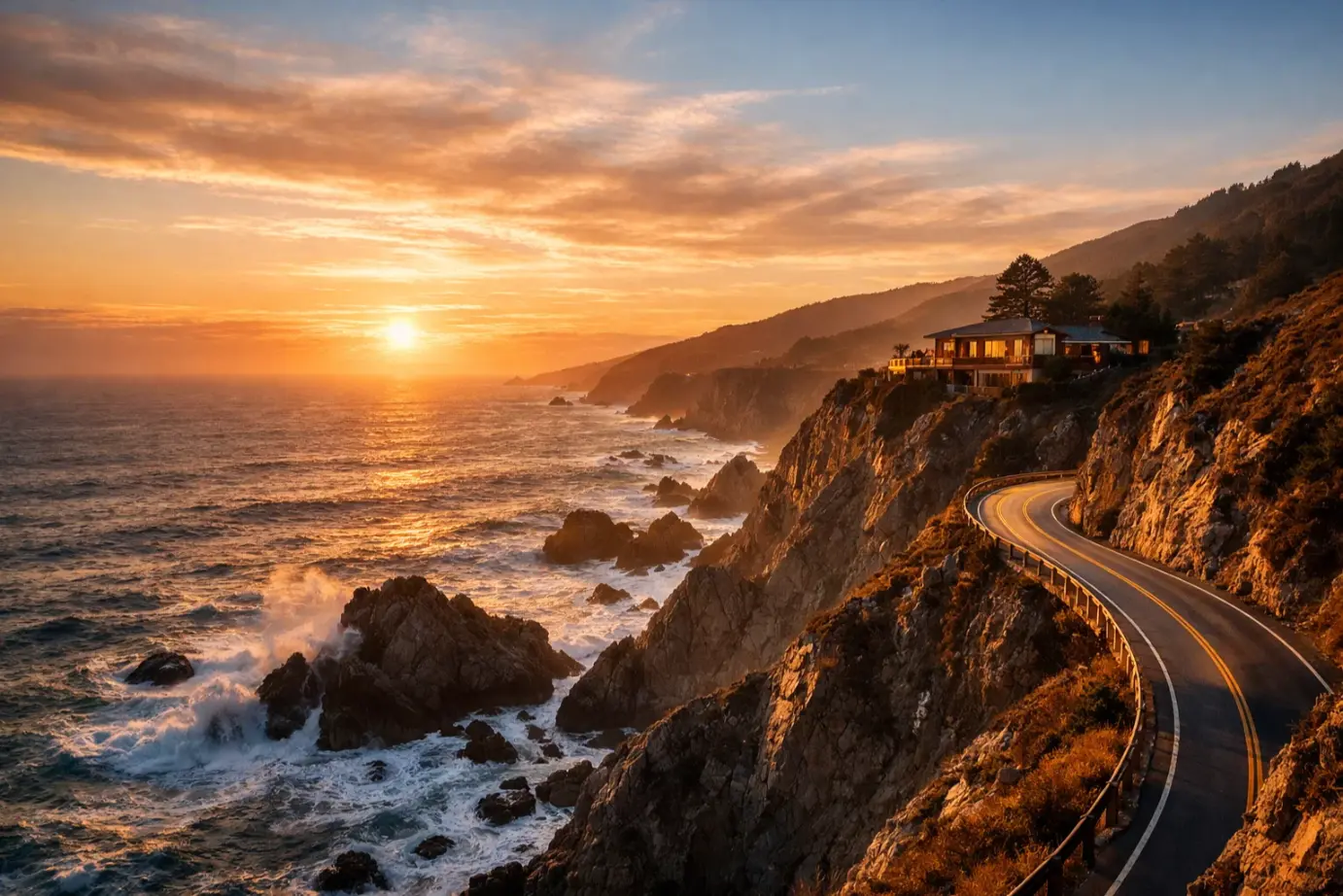 Romantic places in the US
Big Sur, California