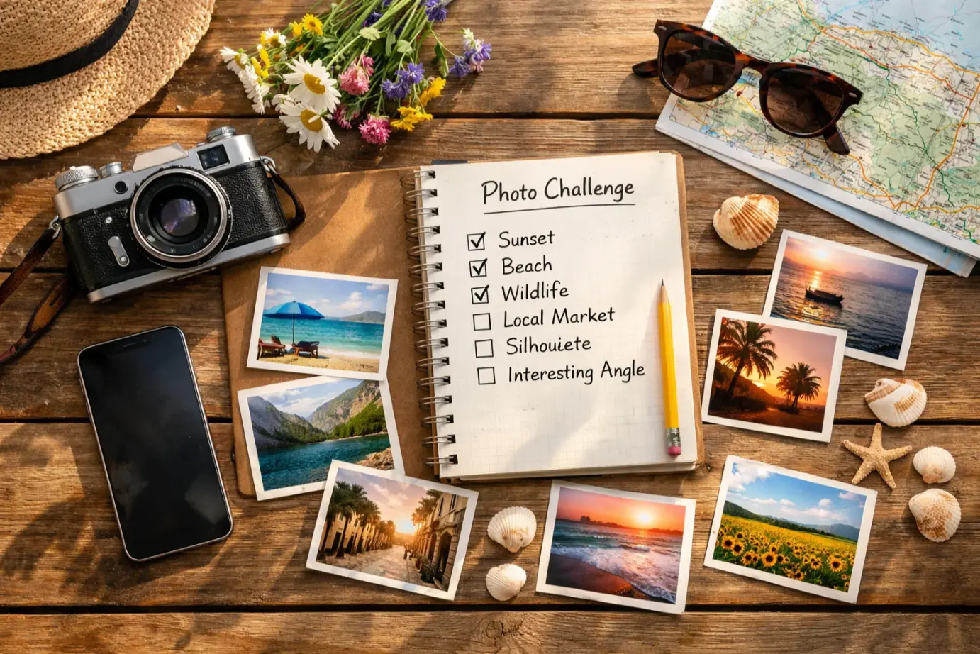 summer bucket list Create a Summer Photo Challenge