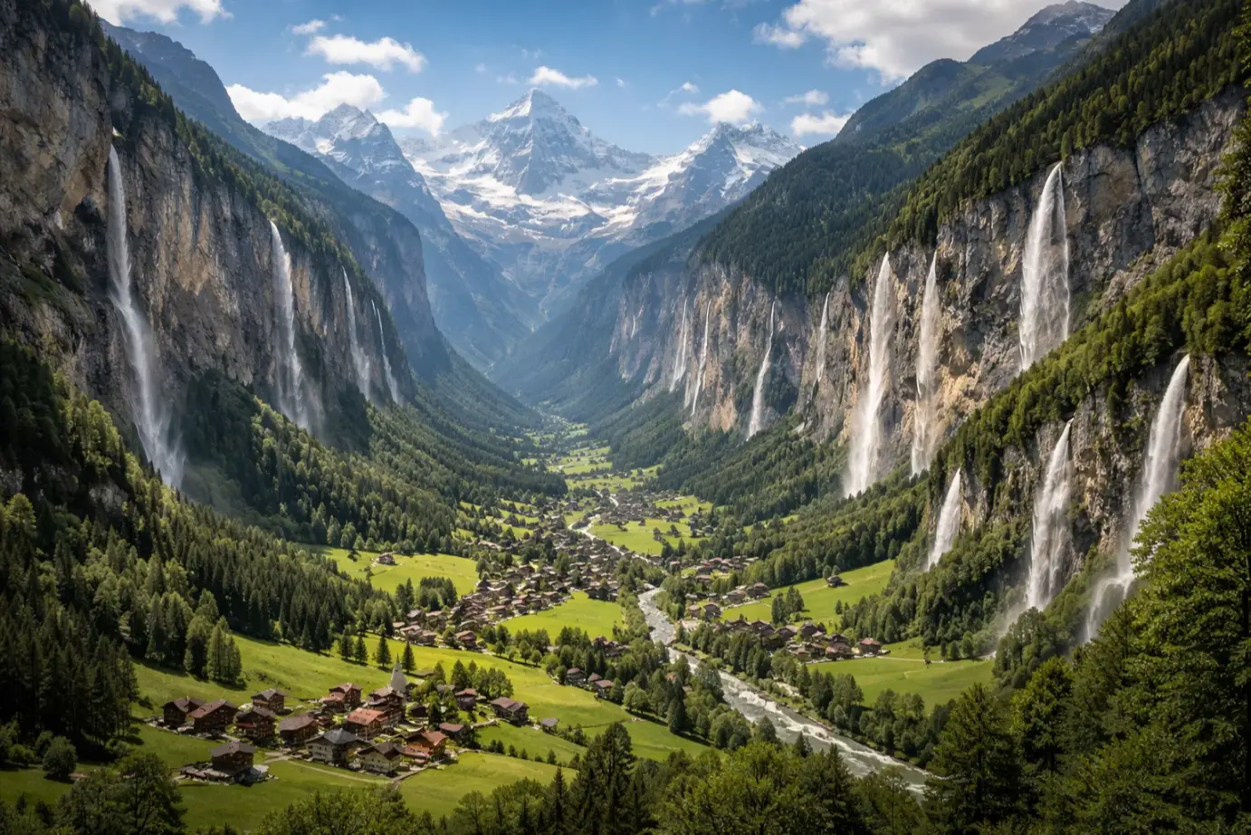 Switzerland road trip itinerary
Day 4 to 5 The Bernese Oberland, Switzerland's Most Photographed Valley