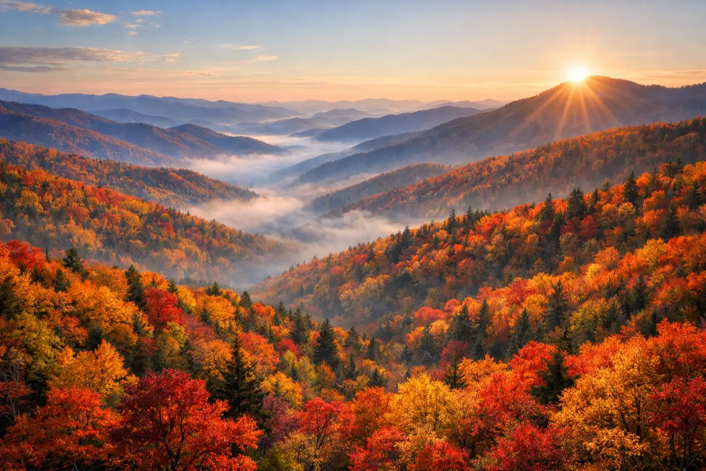 Best fall trips USA
Great Smoky Mountains, Tennessee and North Carolina