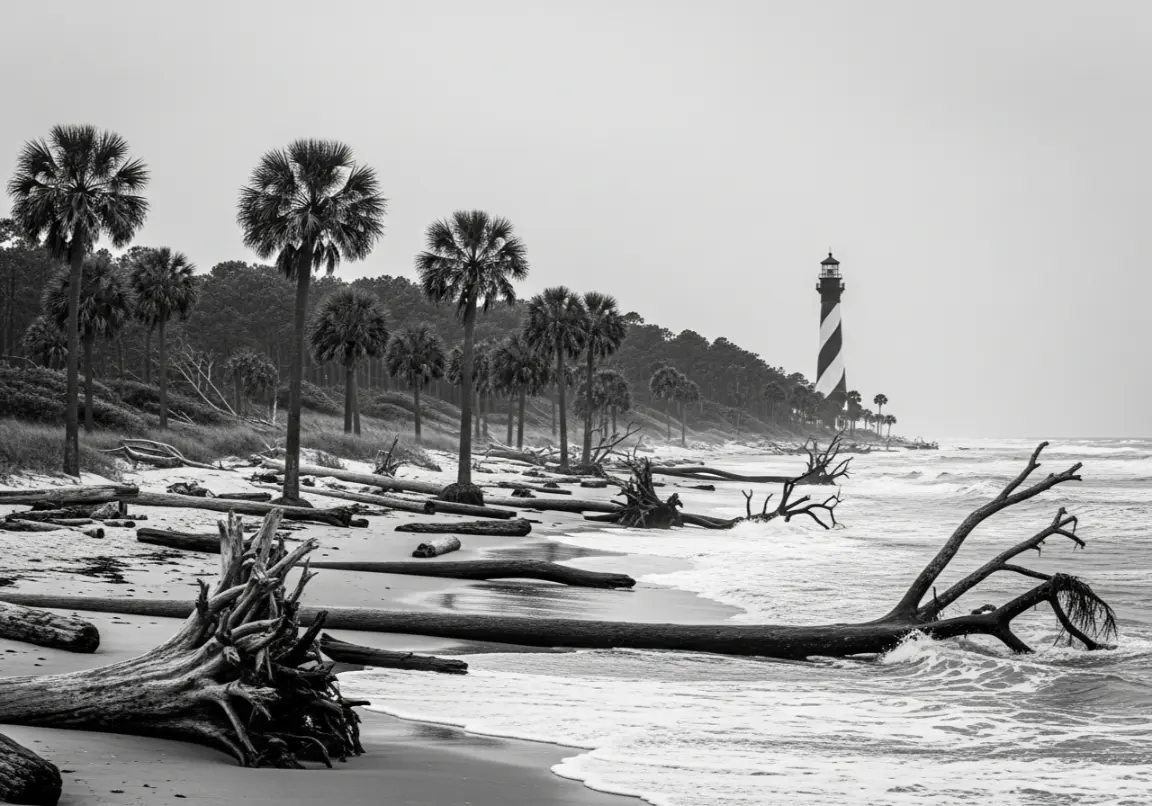 beaches in the USA
Hunting Island State Park Beach, South Carolina