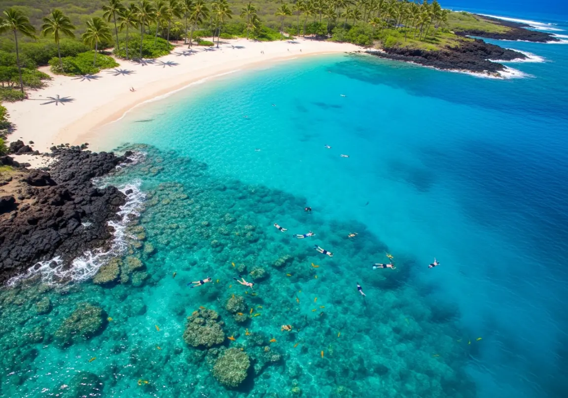 beaches in the USA
Kauna'oa Bay (Mauna Kea Beach), Hawaii