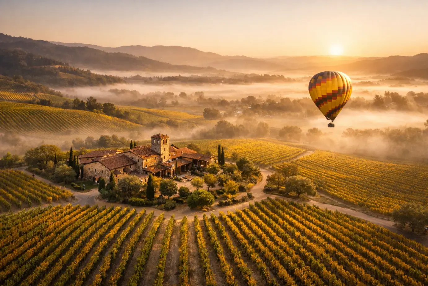 Romantic places in the US
Napa Valley, California