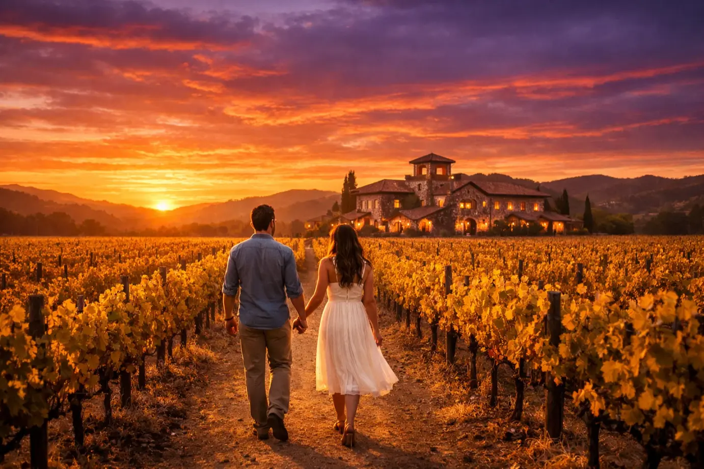 Anniversary trip ideas USA
Napa Valley, California