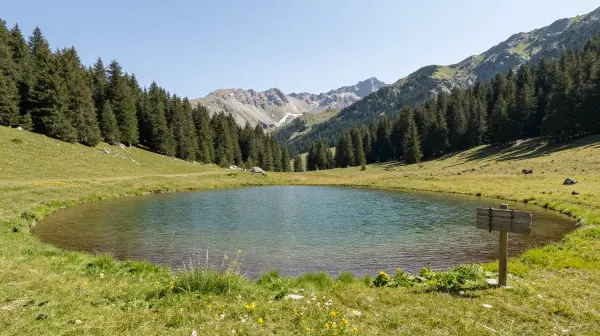 beautiful lakes in the dolomites Lago di Calaita High Meadow Tranquility