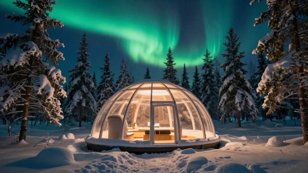things to do in lapland finland
Stay in a Glass Igloo or Aurora Cabin
