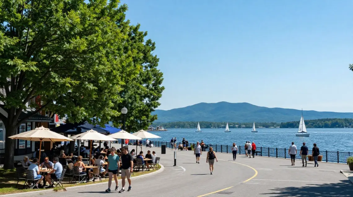 new england in summer Burlington, Vermont