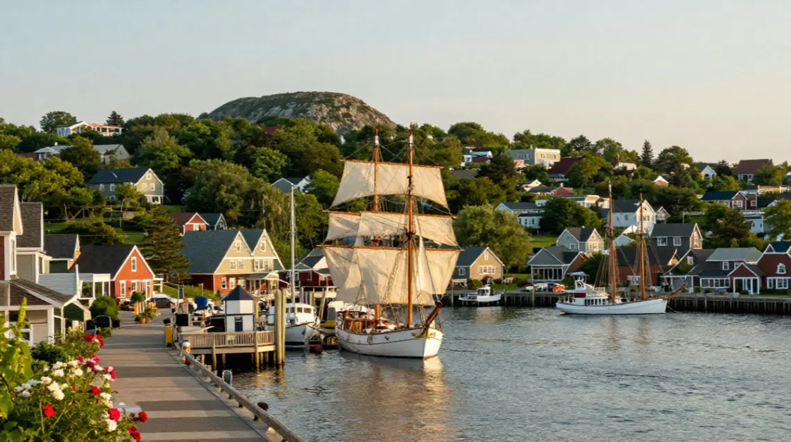 new england in summer Camden, Maine