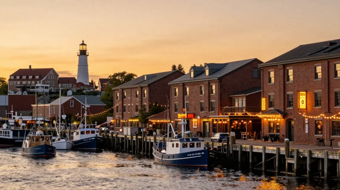 new england in summer Portland, Maine