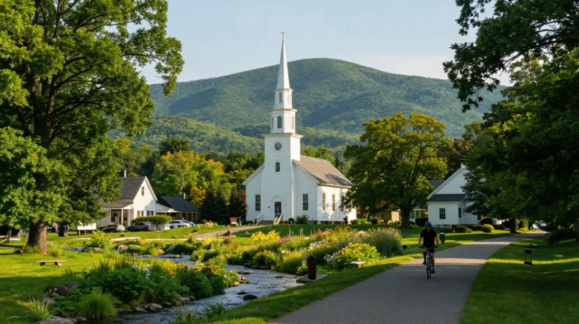 new england in summer Stowe, Vermont