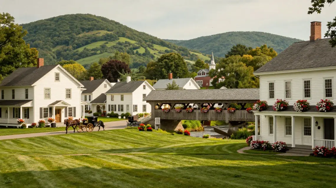 new england in summer Woodstock, Vermont