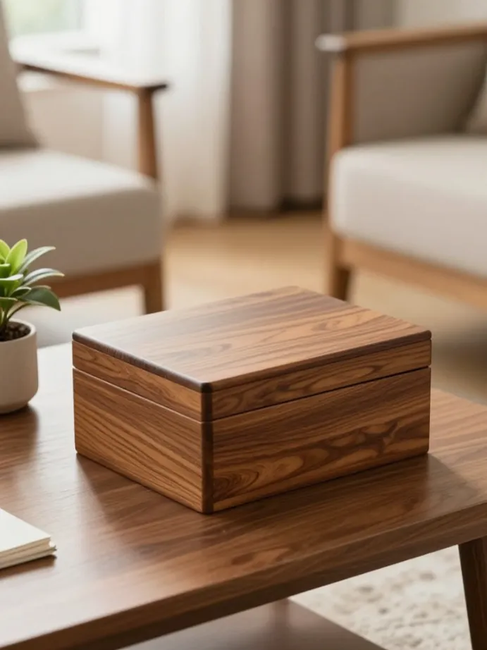 coffee table decor ideas Bring in a Decorative Box