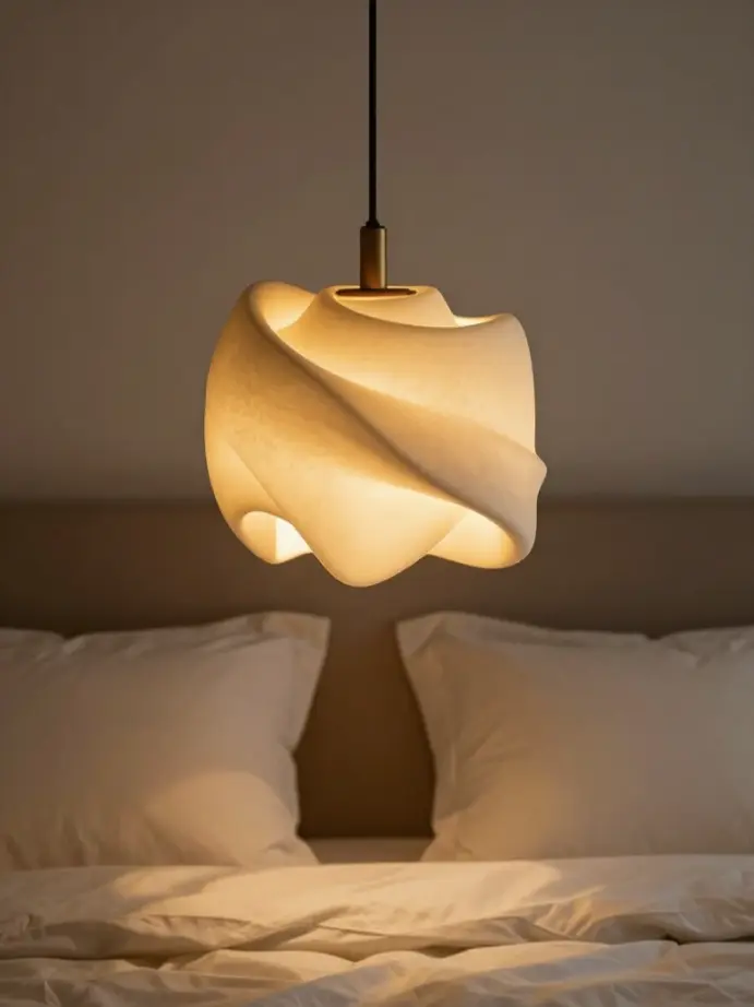 bedroom decorating
Consider a Statement Fixture