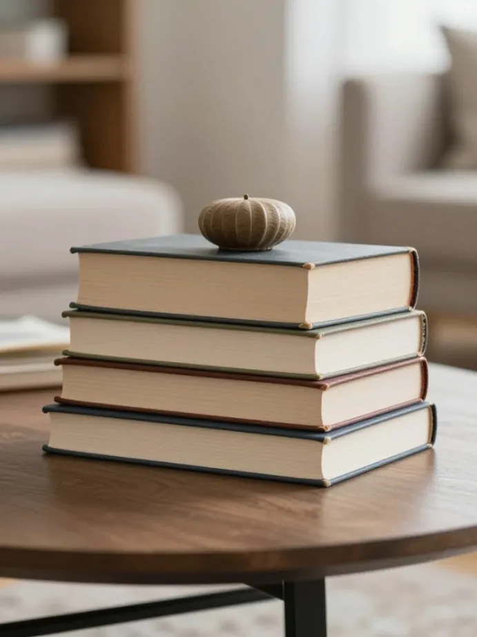 coffee table decor ideas Stack Coffee Table Books by Color