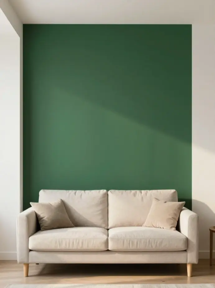 small living room makeover
Choose One Bold Paint Color for an Accent Wall