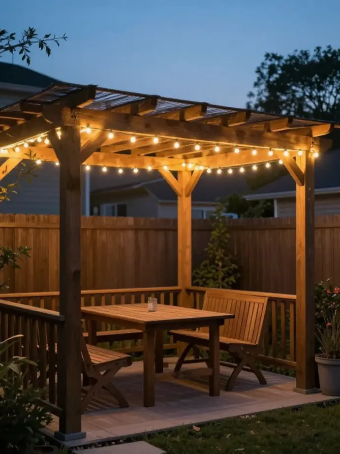 outdoor decor ideas String Lights That Set the Mood