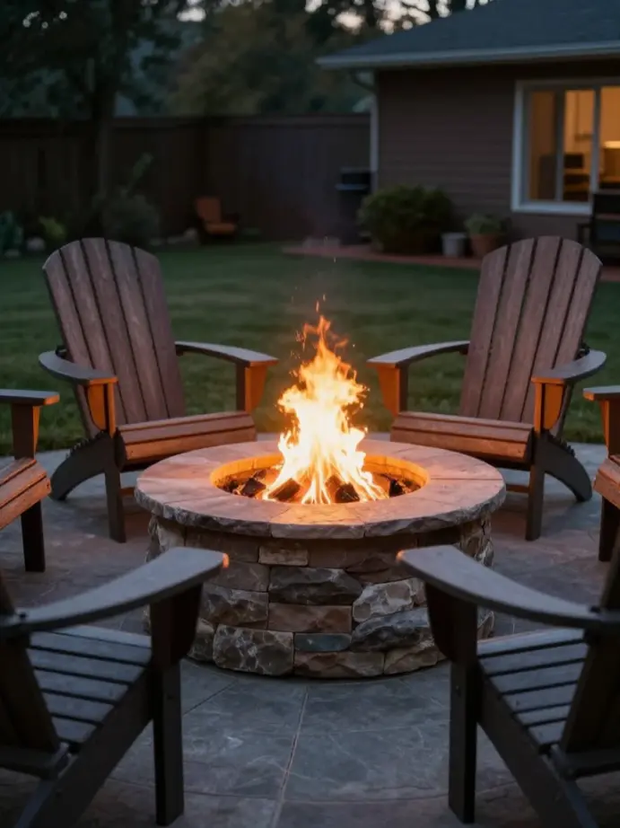 outdoor decor ideas A Statement Fire Pit