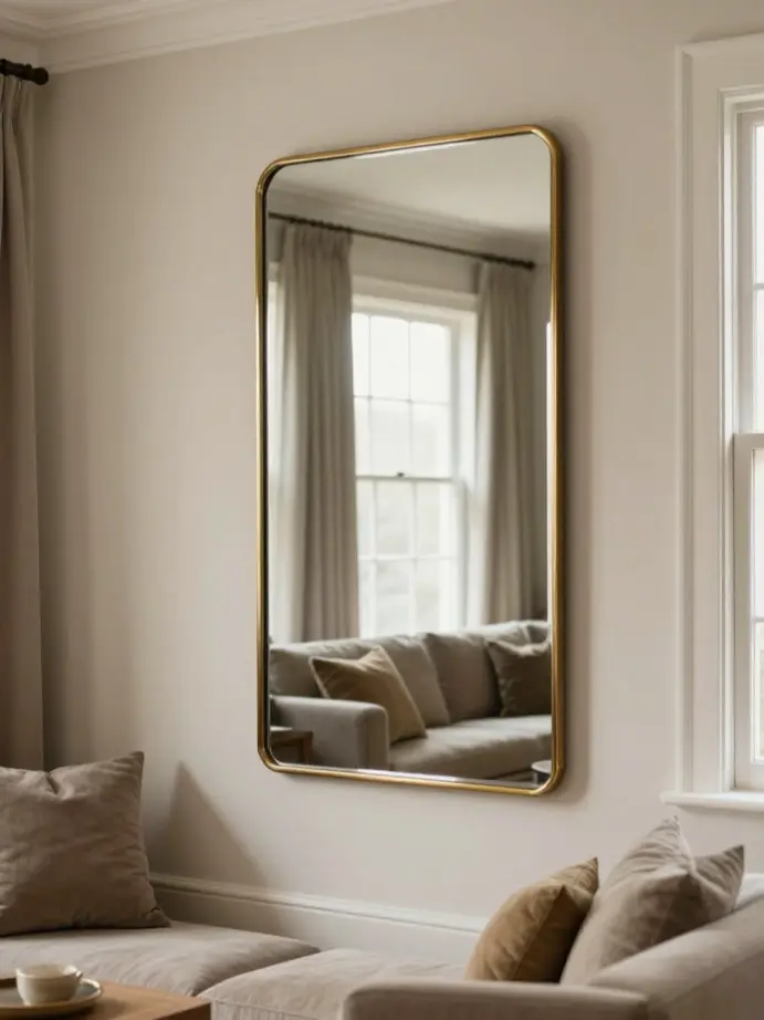 elegant small living room ideas
Hang Mirrors Strategically