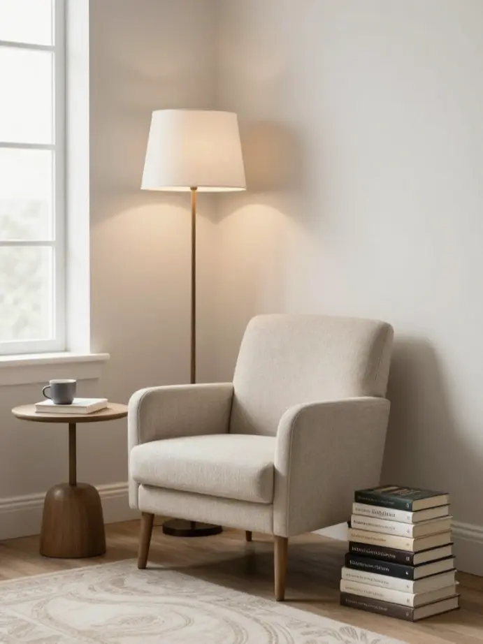bedroom decorating
Add a Cozy Reading Nook or Seating Area