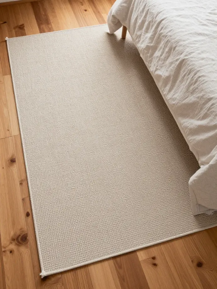 bedroom decorating
Use a Rug to Ground the Space