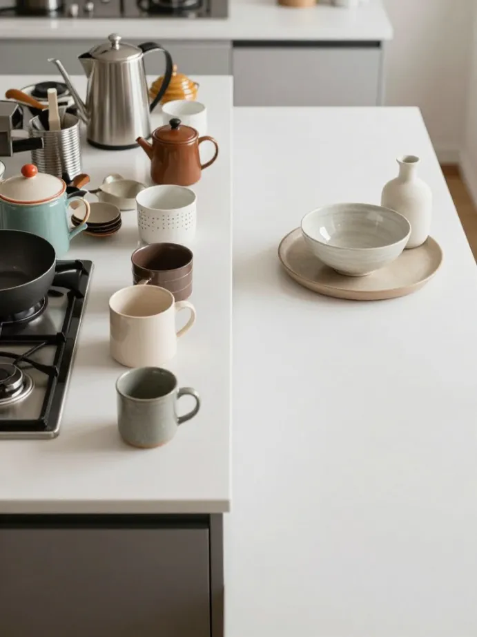 kitchen counter decor ideas
What Makes a Counter Look Expensive Versus Cluttered