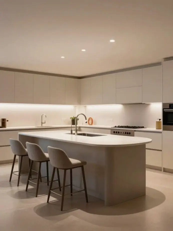 kitchen decorating ideas
Create a Curved Kitchen Island