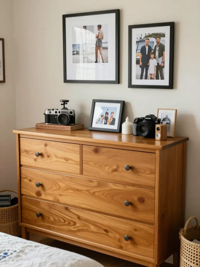 bedroom decor ideas for women
Display Personal Keepsakes and Photos