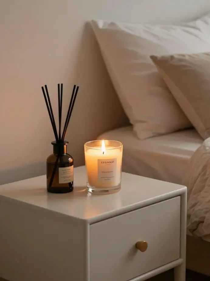 bedroom decor ideas for women
Layer In Scent Through Candles and Diffusers