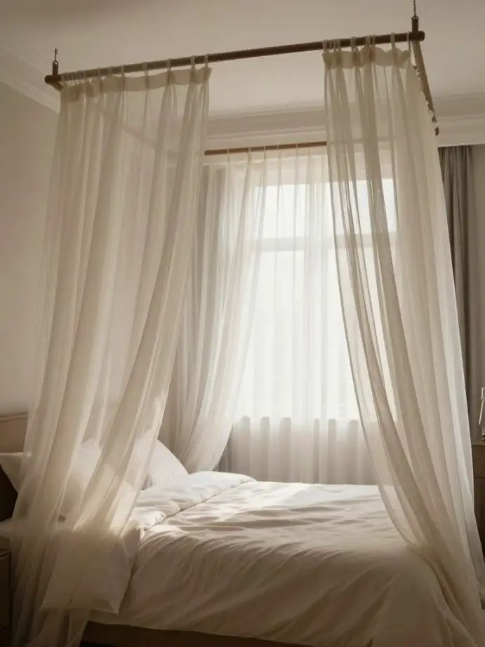 bedroom decor ideas for women
Add a Canopy or Draped Bed
