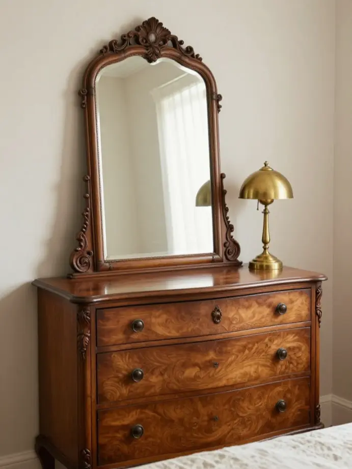 bedroom decor ideas for women
Mix In Vintage and Antique Pieces